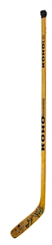 Jari Kurris Circa 1985 Edmonton Oilers Signed Koho Silverfibre Game-Used Stick 