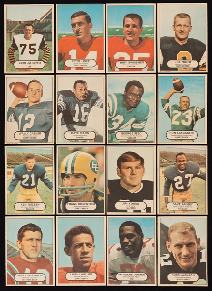 1968 O-Pee-Chee CFL Mini-Poster Complete Set of 16 and 1971 O-Pee-Chee CFL Mini-Posters (67) Including Complete Set of 16 and Near Complete Set (15/16)