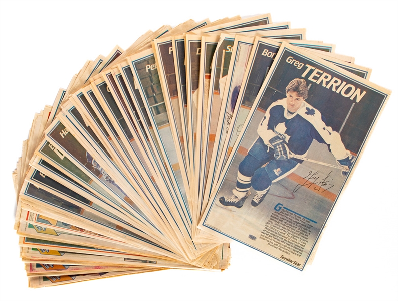 Early-1980s Toronto Star Toronto Maple Leafs (40) and Toronto Blue Jays (66) Player Pictures 