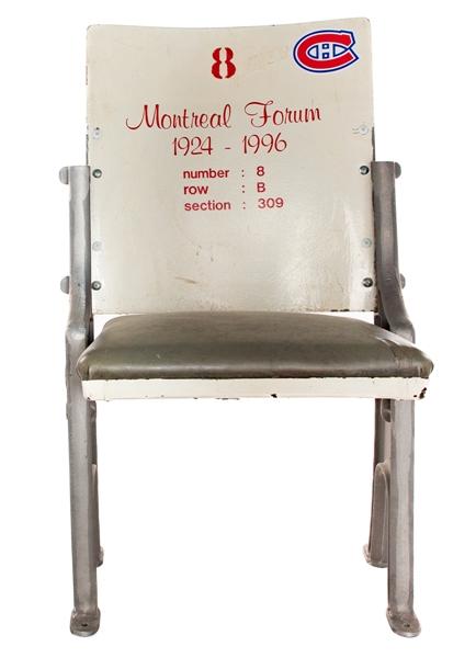 Montreal Forum White Single Seat with COA