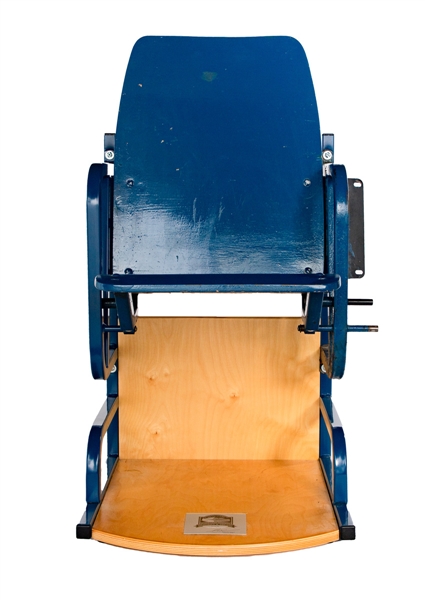 Maple Leaf Gardens Single Blue Seat with Base - MLG COA