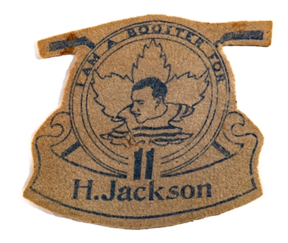 Harvey "Busher" Jackson 1930s Booster Club Crest - First One We Have Ever Offered!