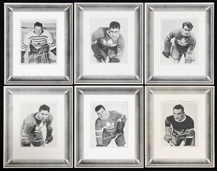 1938-39 Quaker Oats Toronto Maple Leafs and Montreal Canadiens Photo Card Near Complete Set (28/30) 
