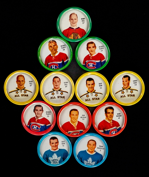 1962-63 Shirriff Hockey Coins Complete Set of 60