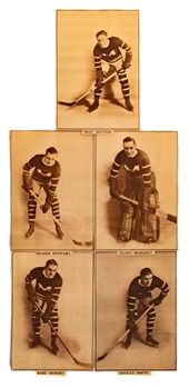 Rare 1927-28 La Patrie Montreal Maroons Players Pictures (12) Including HOFers Siebert, Stewart, Benedict, Smith and Dutton