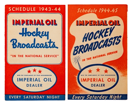 Imperial Oil Hockey Broadcast 1941-42 to 1947-48 NHL Hockey Schedules (5)