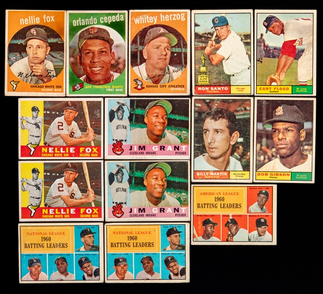 1950s and 1960s Topps Baseball Card Collection (550+) Including 1959 (124), 1960 (141), 1961 (125), 1962 (67), 1963 (44) and 1964 (60) Plus 1959 Bowman (32) & 1960/61 Fleer (13)