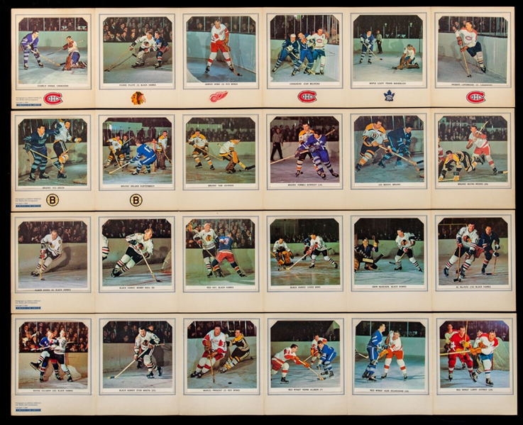 1964-65 Toronto Star NHL Stars Photos Complete Set of 48 in Albums