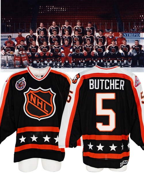 Garth Butchers 1993 NHL All-Star Game Campbell Conference Game-Worn Jersey Originally From Brett Hulls Personal Collection