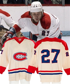 Rick Chartraws 1975-76 Montreal Canadiens Game-Worn Jersey - Stanley Cup Championship Season!