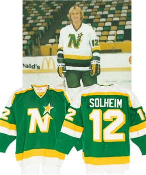 Ken Solheims 1980-81 Minnesota North Stars Game-Worn Rookie Season Jersey 