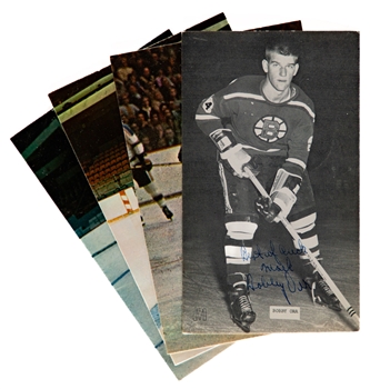 Bobby Orr Vintage-Signed Boston Bruins JD McCarthy Rookie-Era Postcard with LOA