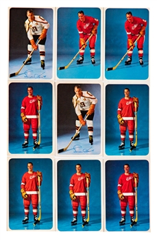 Gordie Howe Mid-1960s Eaton’s Promotional Postcards (9) Including Two Signed Examples Plus Assorted HOFers/Stars Postcards (15+) Featuring Ken Dryden Rookie-Era Postcard