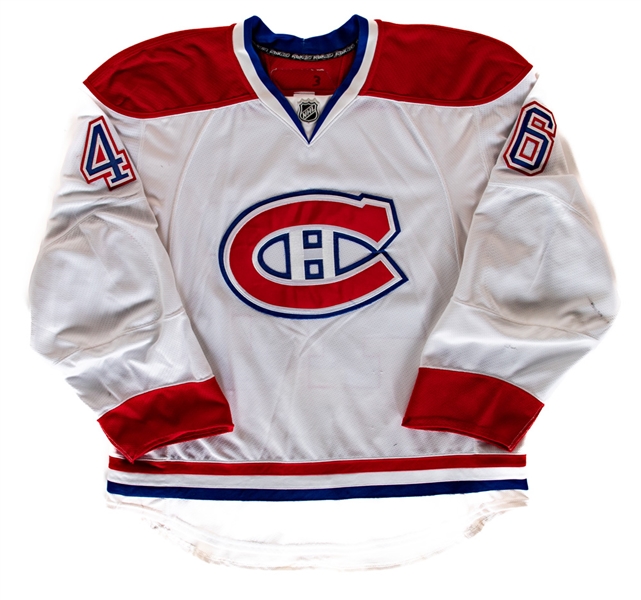 Andrei Kostitsyns 2007-08 Montreal Canadiens Game-Worn Regular Season and Stanley Cup Playoffs Away Jersey with Team LOA - Photo-Matched!