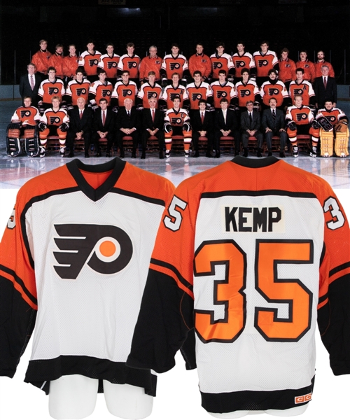 John Kemps 1986-87 Philadelphia Flyers Game-Issued Jersey 