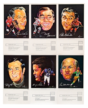 1970-71 Marathon Oil Pro Star Portraits Collection of 112 Including Hockey, Football and Basketball