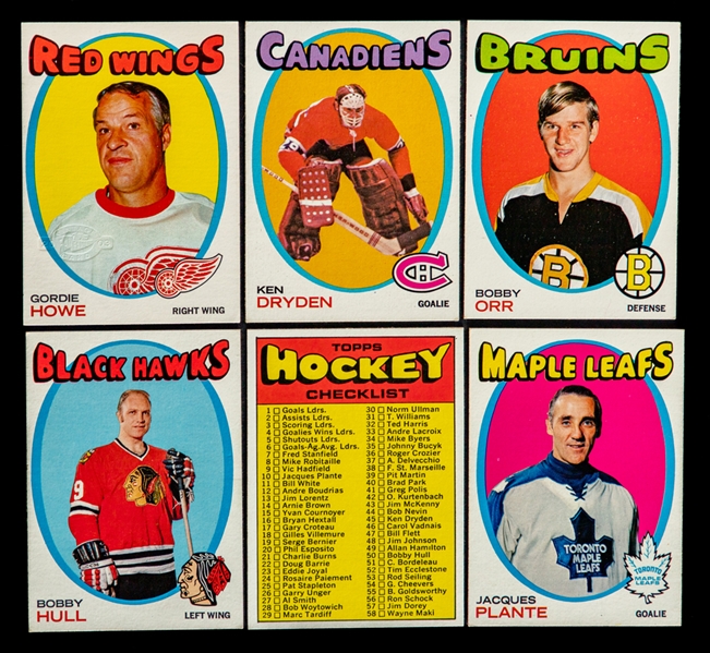 1971-72 Topps Hockey Complete 132-Card Set Plus 1971-72 O-Pee-Chee/Topps Complete 24-Booklet Set and Extras