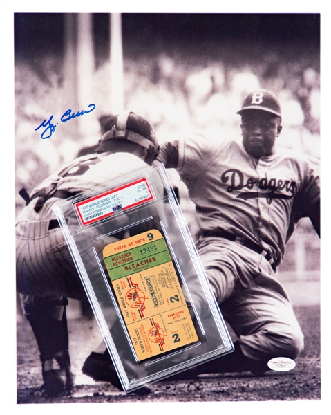 October 1st 1947 World Series Game 2 Ticket Stub (Dodgers at Yankees) - Graded PSA 4 - Jackie Robinson First World Series Hit!