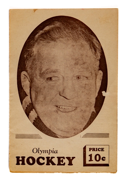 1946-47 Detroit Olympia Scorecard for Detroit Red Wings Pre-Season Exhibition Games - One of Gordie Howes First Games with the Red Wings! 