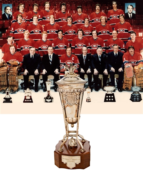 Pierre Mondous 1977-78 Montreal Canadiens Prince of Wales Championship Trophy with LOA 