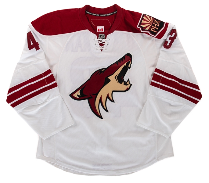 Sean Zimmerman’s 2008-09 Phoenix Coyotes Game-Worn Pre-Season Jersey with Team LOA