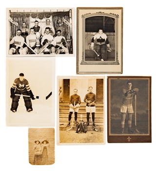 Early-1900s to 1930s Hockey Photo Collection of 28 