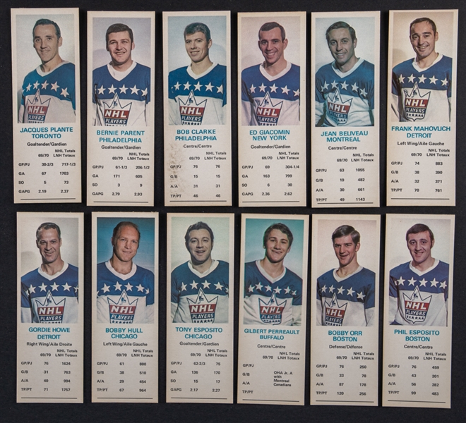 1970-71 Dads Cookies Hockey Complete 144-Card Set Plus 1971-72 Toronto Sun Hockey Photos (70+) 