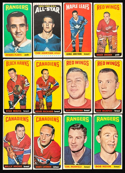 1964-65 Topps Tall Boys Hockey Cards (48)