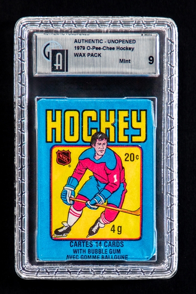 1979-80 O-Pee-Chee Hockey Unopened Wax Pack - Graded GAI MINT 9 – Wayne Gretzky Rookie Card Year