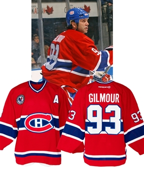 Doug Gilmours 2002-03 Montreal Canadiens "Hall of Fame Game" Game-Worn Alternate Captains Jersey with MeiGray LOA