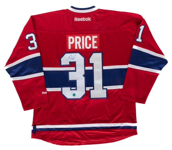 Carey Price (Montreal Canadiens) and Alexander Ovechkin (Team Russia 2010 Winter Olympics) Signed Jersey Collection of 2 with COAs