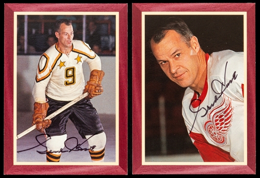 1995-96 Parkhurst 66-67 Mr. Hockey Signed Limited-Edition Gordie Howe Hockey Cards Complete Set of 5 (/500)