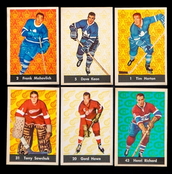 1961-62 Parkhurst Hockey Near Complete Card Set (48/51) 