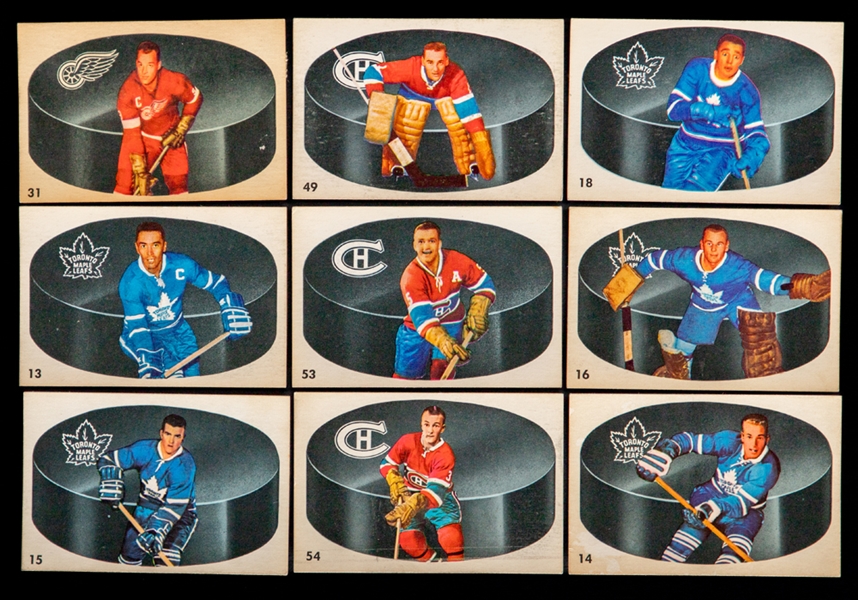 1962-63 Parkhurst Hockey Near Complete Card Set (52/56) 