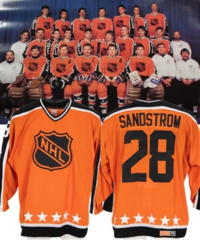 Tomas Sandstroms 1988 NHL All-Star Game Wales Conference Game-Worn Jersey from His Personal Collection with LOA - 39th NHL All-Star Game Patch! 