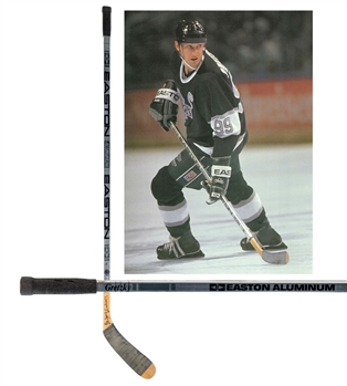 Wayne Gretzkys 1994-95 Los Angeles Kings Signed Easton Aluminum 5100 Game-Used Stick from Tomas Sandstrom Personal Collection with LOAs
