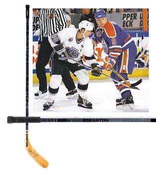 Wayne Gretzkys 1993-94 Los Angeles Kings Signed Easton Aluminum 5100 Game-Used Stick from Tomas Sandstrom Personal Collection with LOAs