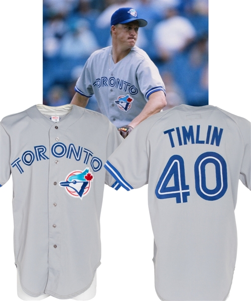 Mike Timlins 1995 Toronto Blue Jays Game-Worn Jersey 