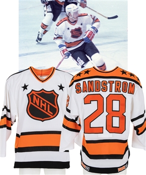 Tomas Sandstroms Rendez-Vous 87 NHL All-Stars Game-Worn Jersey from His Personal Collection with LOA 