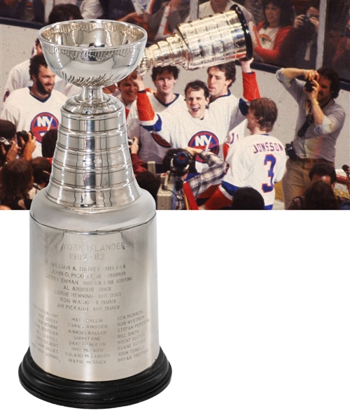 Stefan Perssons 1982-83 New York Islanders Stanley Cup Championship Trophy from His Personal Collection with His Signed LOA (13")