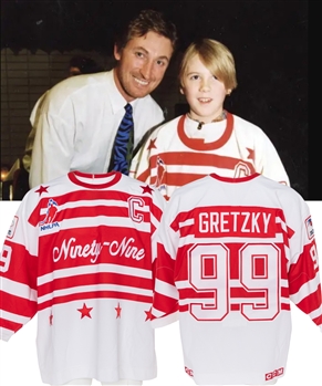 Wayne Gretzkys 1994 "Ninety-Nine Tour" Game-Worn Jersey from the Personal Collection of Willy Lindstrom with His Signed LOA