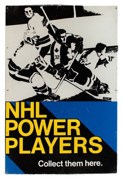 1970-71 Esso Power Players Large Advertising Display (40" x 60")