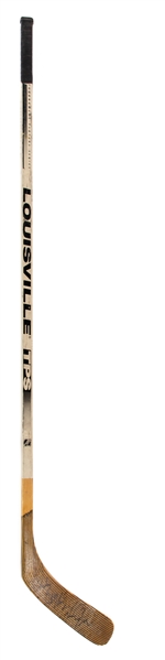 Keith Tkachuks Circa 1996-97 Phoenix Coyotes Inaugural Season Signed Louisville TPS Game-Used Stick  