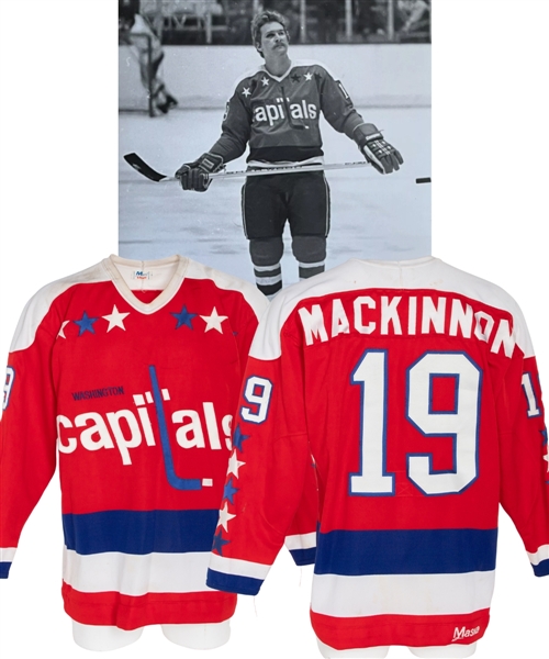 Paul MacKinnons 1981-82 Washington Capitals Game-Worn Jersey 