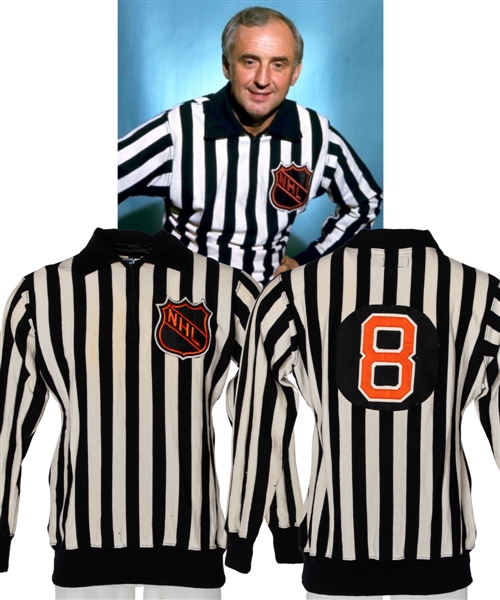 Neil Armstrongs Early-to-Mid-1970s NHL Linesman Game-Worn Jersey with LOA