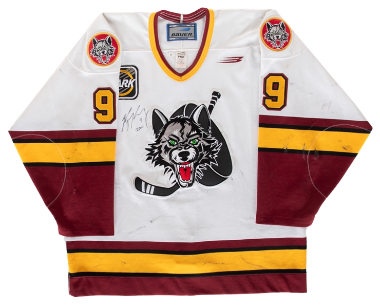 Kris Kings 1999-2000 IHL Chicago Wolves Signed Game-Worn Jersey - Turner Cup Championship Season!