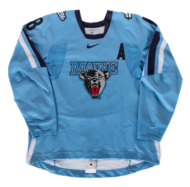 Josh Soares’ 2006-07 NCAA University of Maine Black Bears Game-Worn Alternate Captains Jersey