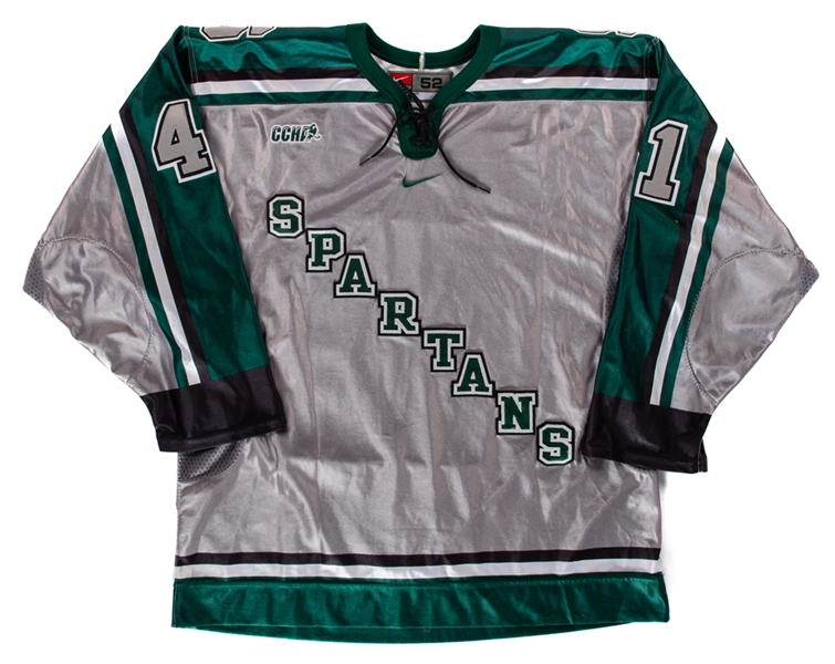 Ashley Goldies Early-2000s NCAA Michigan State University Spartans Game-Worn Jersey 