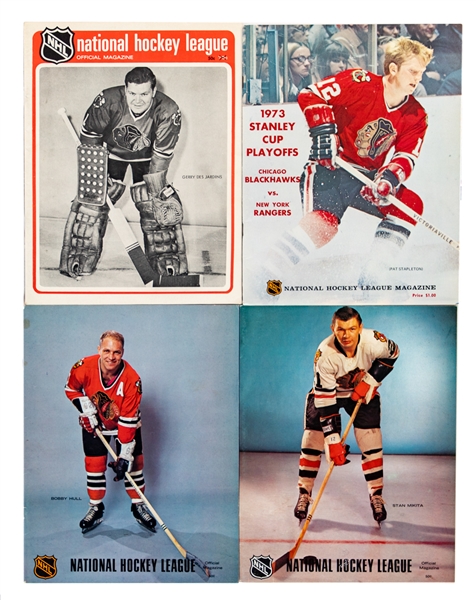 Chicago Black Hawks 1950s to 1980s Hockey Programs (43)