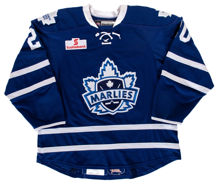 David Booths 2014-15 AHL Toronto Marlies Game-Worn Jersey with Team COA